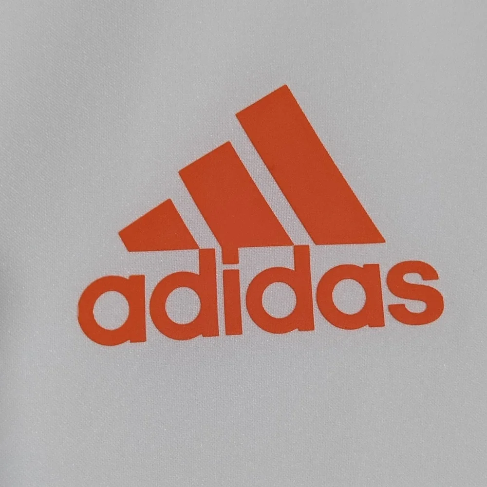 Adidas Miami Hurricanes Logo Button Up Shirt‎ Mens 2XL White Short Sleeve NCAA